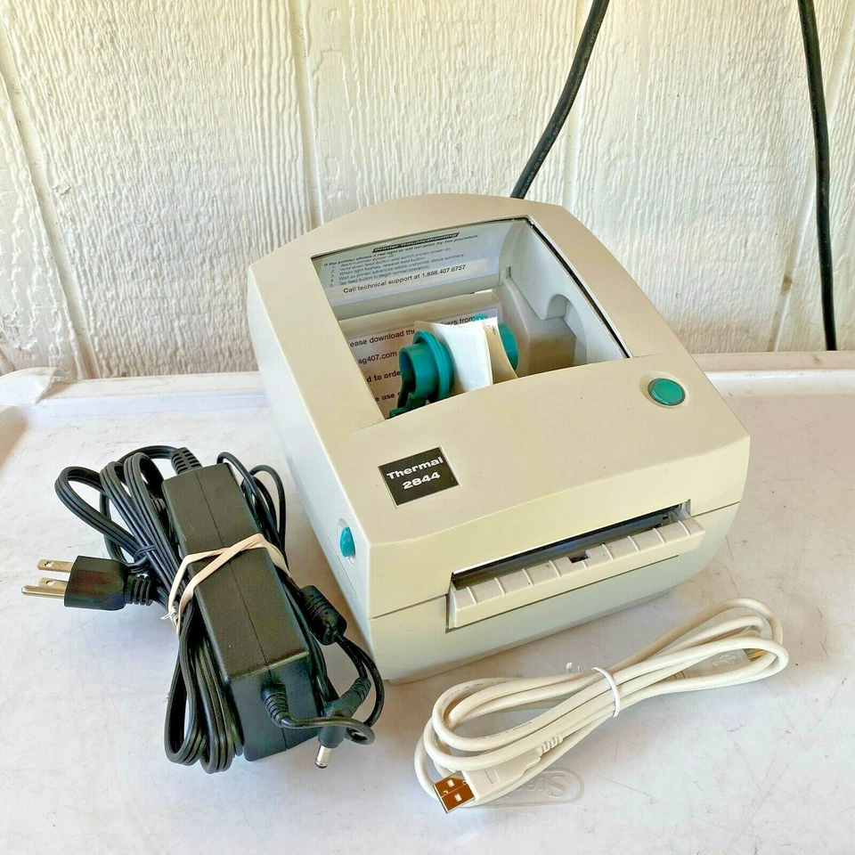 Zebra LP2844 Thermal Shipping Label Barcode Printer No Dome  - Image 1 of 4