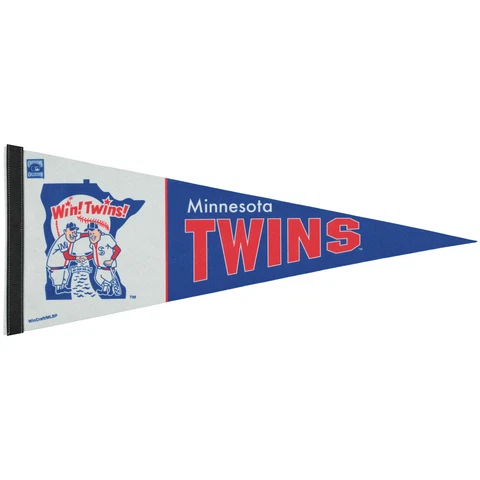 WinCraft Minnesota Twins 12'' x 30'' Vintage Retro Pennant Cover