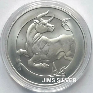 2022 Silberschild 1 Unze BULLion BU silber rund in Kapsel! .999 reines Silber! - Bild 1 von 4