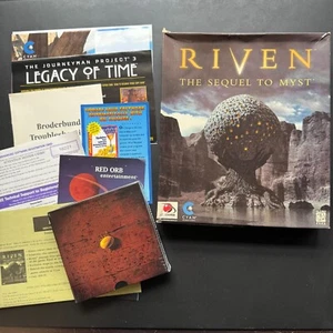 Riven The Sequel To Myst (Big Box PC / Mac Computer Game) Game SEALED - Picture 1 of 14