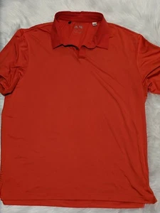 ADIDAS Men's Performance Golf Polo Shirt XL Red Short Sleeve - Picture 1 of 4