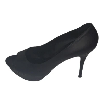 Zapatos de salón Vera Wang para mujer talla 9,5 M cuero lavanda aguja negro ropa de trabajo Foto 1 de 4