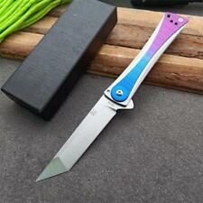 9'' New Assisted Opening M390 Blade Aluminum Handle Folding Pocket Knife DF185