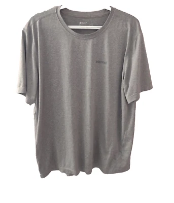 Marmot 运动衬衫男式性能短袖灰色 XL 码 — 第 1/4 张图片