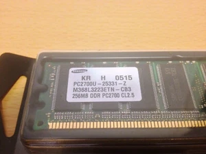 SAMSUNG - 1 x 256MB DDR-PC2700 333MHz NON-ECC - 184 Pin - (PC/MAC) - (USED) - Picture 1 of 2