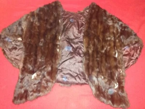 Vintage Fur Stole Jacket for Parts Remnants Costumes Dresses Cosplay Events - Picture 1 of 7
