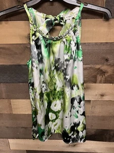 CATO SLEEVELESS GREEN BLOUSE SIZE Medium - Picture 1 of 3