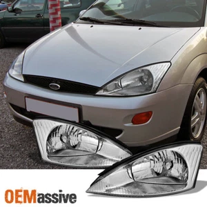 Fit 2000 2001 2002 2003 2004 Ford Focus LH + RH Side Headlights Replacement - Picture 1 of 7