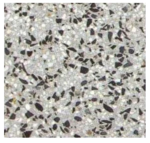12 Stk. Terrazzo Fliesen LINDA 30 x 30 x 2,4cm , sw-ws-grau , Terrazzoboden - Bild 1 von 12