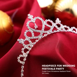 Diadema corona princesa hombre niño cristal niños accesorios para el cabello - Imagen 1 de 12