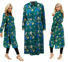 New Simply Be Lovedrobe Green Floral Print Silky Shirt Dress PLUS Size 22 Curve