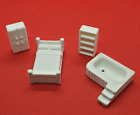 O Scale Bed Room Furniture Set and HotTub White-unpainted