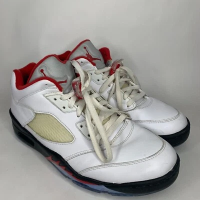 Nike Air Jordan 5 Zapatos de Golf Retro Bajos Picos Rojo Fuego Para Hombres 11.5 CU4523-100 Foto 1 de 4