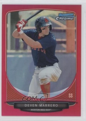 2013 Bowman Chrome Prospects Magenta Refractor /35 Deven Marrero #BCP120 - Image 1 of 2