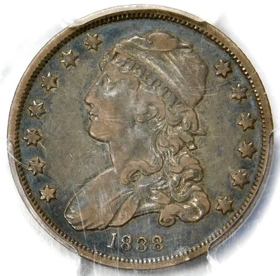 🗽❤️🤍💙🇺🇸😍PCGS XF40 1838 CAPPED BUST QUARTER - Image 1 of 3