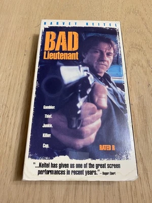 Bad Lieutenant (VHS, 1993, R Rated Version) Bad Cops Thriller Cult Classic Foto 1 de 4