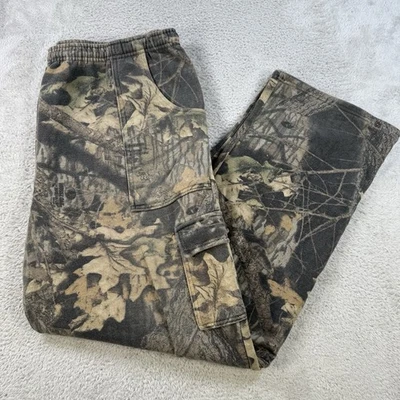 Pantalones deportivos vintage Jerzees para hombre 3XL camuflados roble musgo Y2K carga caza al aire libre Foto 1 de 4