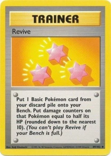4x NM-Mint Revive - 89/102 - Uncommon - Unlimited Edition Pokemon Base Set - Image 1 of 1