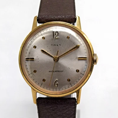 Reloj de Colección '67 Vintage Timex Marlin 2024 2467 Dot-Dash Cuerda Hombre-Funciona Foto 1 de 4