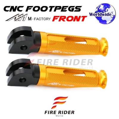Clavijas de pie CNC Gold Rider Shinobi para Honda CBF 1000 F 06 07 08 09 10 11 12 13 14 Foto 1 de 4