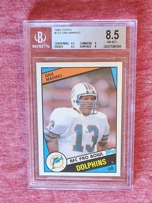 Topps Football Marino #123 BGS 1984 8,5 Foto 1 de 2