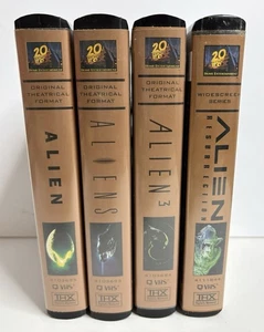 Alien Trilogy Clamshell WS VHS - Set of 4 THX, Original Theatrical Format Rare - Picture 1 of 5