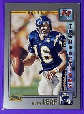 2001 Topps Transactions Ryan Leaf #118 (Condition? You be the judge.) - Image 1 of 2