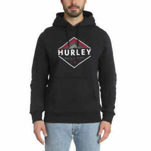 Hurley Men's Fleece Lined Pullover Hoodie Warm Sweatshirt | H11