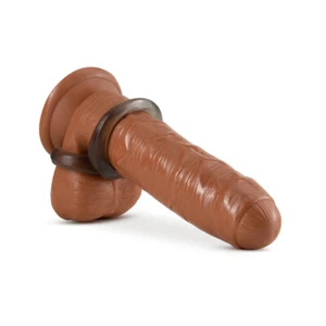 Stay Hard Thick Cock Ring and Ball Strap Male Erection Enhancer Sex Toy - Picture 1 of 5