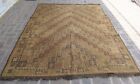 7 x 9 tapis beige afghan fait main soumak Kilim tapis antique zone tribale persane