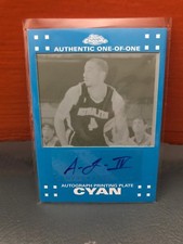 2007-08 Topps Chrome Acie Law Auto Printing Plate #’d 1/1