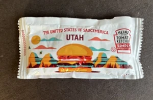 Utah United States of Saucemerica Heinz Ketchup full unopened packet 🍅 - Picture 1 of 2