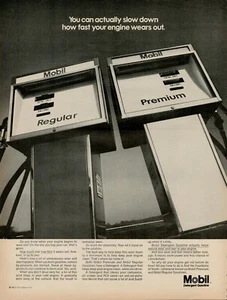 1969 MOBILE OIL GAS Slow Down How Fast Your Engine Wears Out Vintage Print Ad - Picture 1 of 8