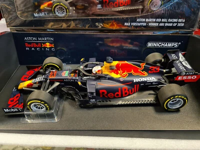 Aston Martin Red Bull Winner Abu Dhabi 2020 Verstappen 1/18 Minichamps 110201733 - Immagine 1 di 2