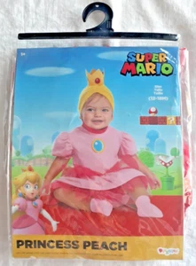 Princess Peach Costume Infant Baby Toddler 12-18Months Super Mario Disguise NIP - Picture 1 of 8