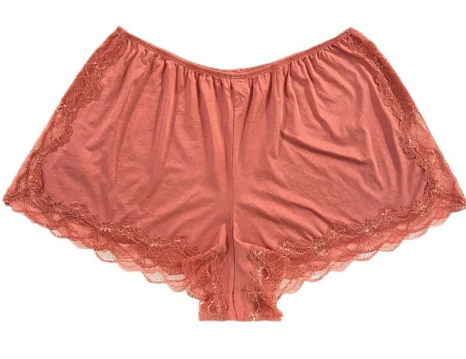 Pantalones Cortos Pijama Victoria's Secret Dormir Encaje Cintura Elástica XLarge Polvoriento Coral Foto 1 de 1