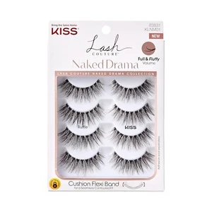 KISS Lash Couture Naked Drama Eyelashes Multipack, ‘Ruffle’, 4 Pairs - Picture 1 of 1
