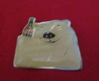 Coca-Cola Magnet Metal  Polar Bear with Coke - Image 1 of 2