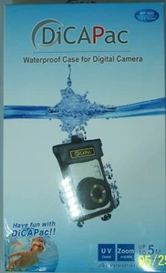 Waterproof Case for Digital Camera with ZOOM DiCAPac WP-300 - FREE Shipping - Picture 1 of 4