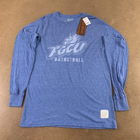 Florida Gulf Coast University Basketball Mens Small Blue Long Sleeve T-Shirt Cover