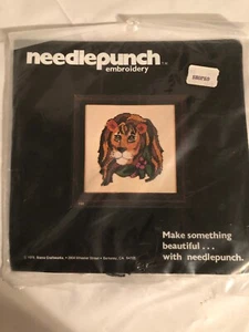 Vtg 1978 NIP Needlepunch Embroidery Kit Lion Sierra Craftworks Nancy Merrell 184 - Afbeelding 1 van 2