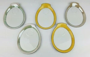 Vintage RS Germany 9.5" Oval Sandwich Saucer Plates ~ 5 Piece Lot - Picture 1 of 9