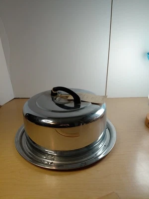 Portapasteles Everedy Cromo Vintage. Pastel "Kake Toter" de mediados de siglo - 10"  Foto 1 de 4