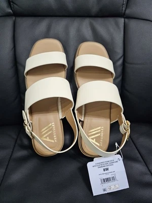 Sandalia cómoda Aerosoles para mujer de ancho ancho con tira trasera talla 8W Foto 1 de 4