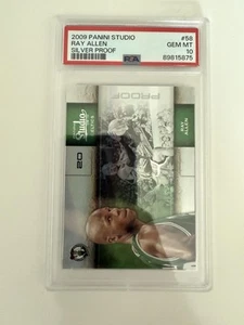 Ray Allen 2009-10 PANINI STUDIO PSA 10 GEM MINT CELTICS LOW POP SILVER 35/99 - Picture 1 of 2
