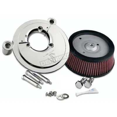 Arlen Ness Chrome Big Sucker Stage 1 Perf Air Cleaner Kit without Cover - 18-507 - Image 1 of 2