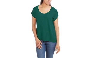 New Look Damen Web T-Shirt Gr. M Farbe Grün - Bild 1 von 1