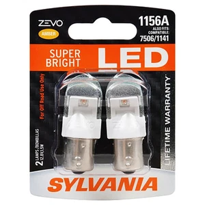 SYLVANIA 1156 ZEVO LED Amber Bulbs – Park & Turn Signal Bright Upgrade (2PK) - Picture 1 of 8