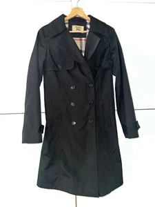 Burberry Schwarz Damen Vintage Trenchcoat Größe M - Bild 1 von 9