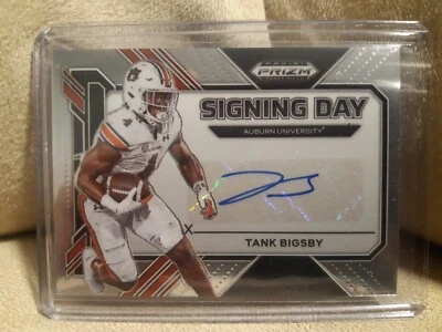 2023 Prizm Draft Picks Tank Bigsby Signing Day Autograph Auto #SD-TAB Auburn - Image 1 of 2